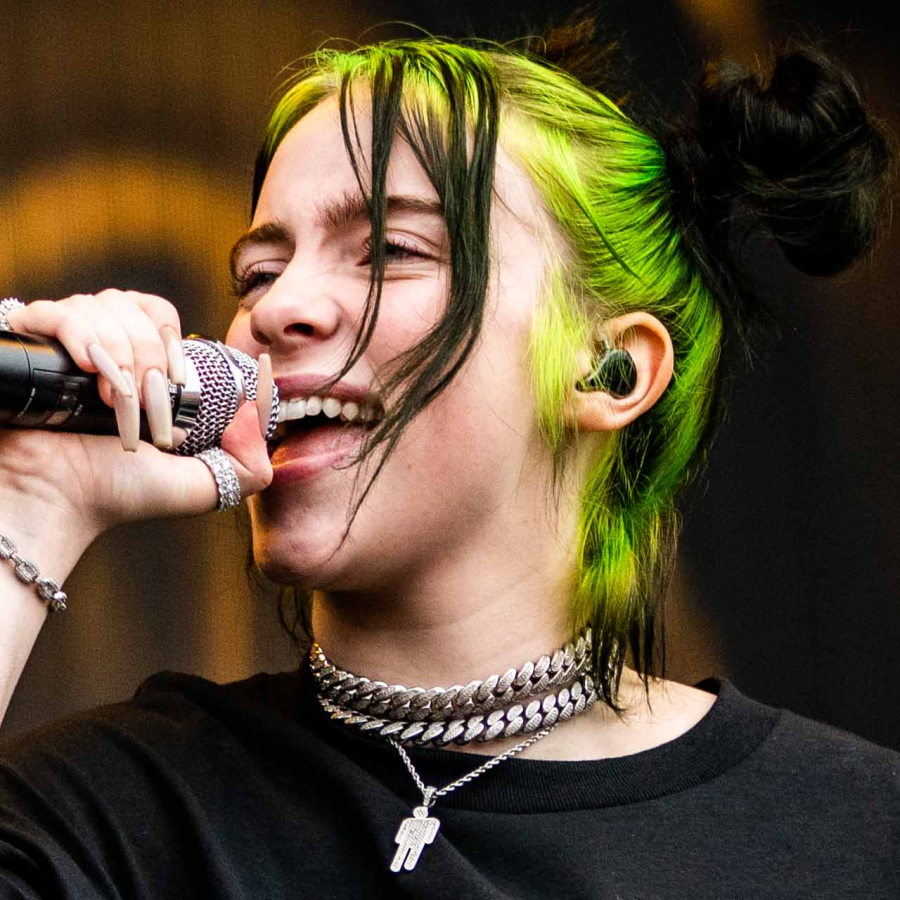 Billie Eilish performing at the 2019 Pukkelpop Music Festival in Belgium.