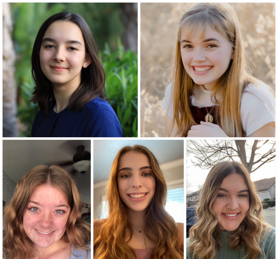 Ashley Raigosa (top left), Sophia Leddy (top right), Kaitlyn Edwards (bottom left), Ella Pock (bottom middle), and Jolie Anderson (bottom right) have all been nominated for American Legion Auxiliary’s Girls State.