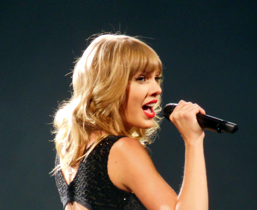 Taylor Swift performing during the Red Tour in St. Louis on March 19, 2013.