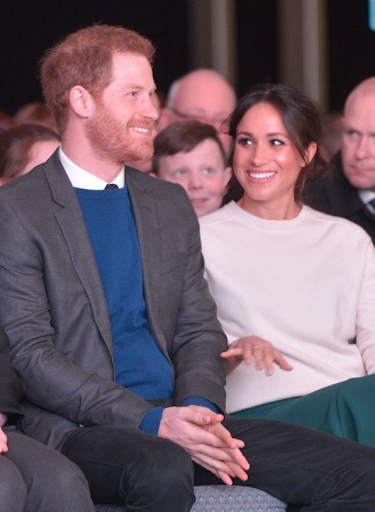 Meghan Markle and Prince Harry pictured together on their visit to Belfast on March 23, 2018. 
