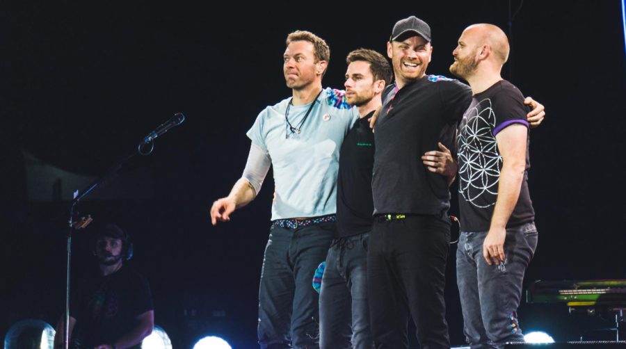 British+band+Coldplay+performing+a+concert+in+2017.