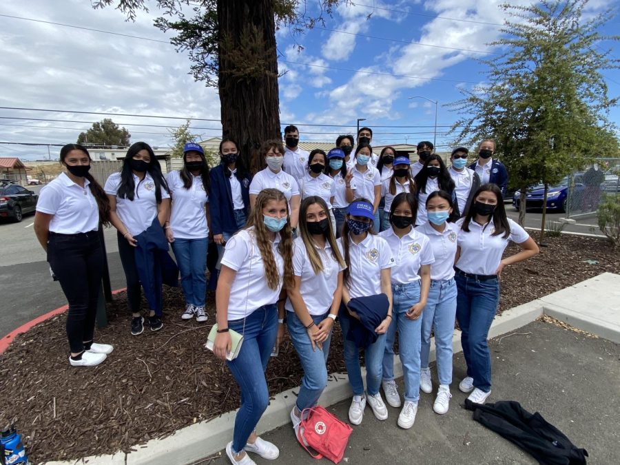 Health Academy volunteering at local hospital.
