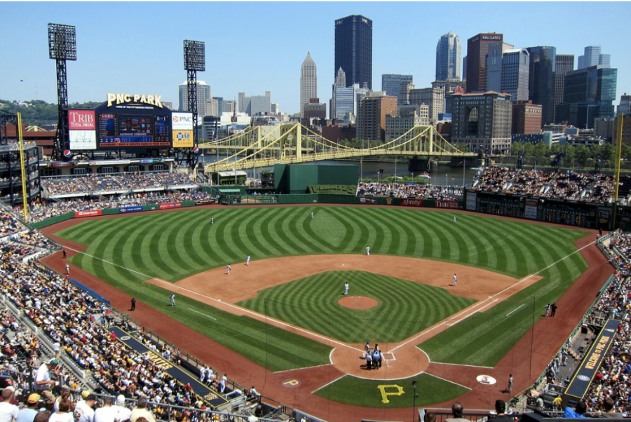 PNC+Park%2C+home+of+the+Pittsburgh+Pirates%2C+shines+bright+under+the+Pennsylvania+sun.