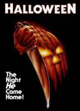 Original movie poster from the 1978 movie “Halloween”.