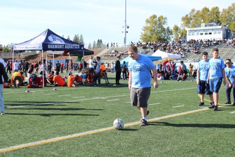 Soccer was played by many Roseville students at the Oakmont stadium during the Unified Sports event.