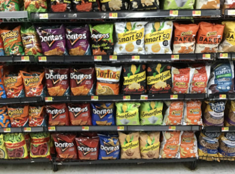 An example of a variety of chips in a store.
