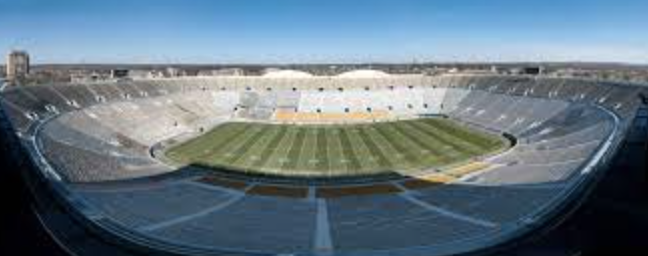 Notre Dame Stadium, home of the Fighting Irish before a game this season.
