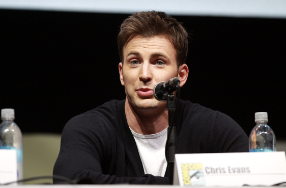 Chris Evans at 2013’s San Diego Comic Con for his role as Captain America.
