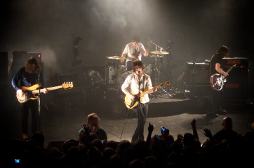 Arctic Monkeys performing on March 28, 2010 at Shepherds Bush Empire.