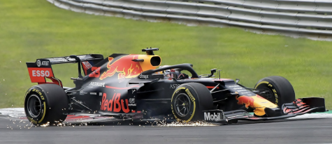 Max Verstappen driving his Honda-Powered RB-15 during the 2019 Italian GP.