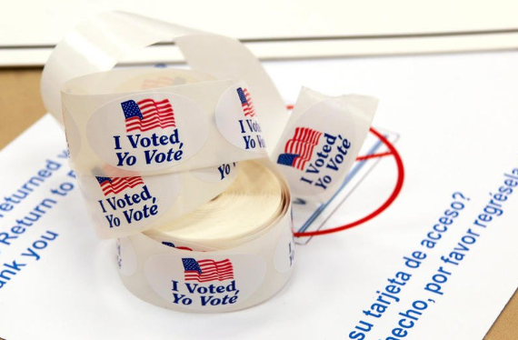 U.S. midterm elections are finalizing its results – these are the stickers given to voters. 

