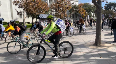 UC academic workers on strike for better work conditions at UC Berkeley. 