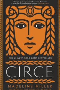 Cover depicting an illustration of main character Circe, Witch of Aiaia, daughter of Sun Titan Helios.