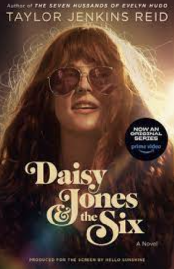 Cover of the show depicting the main character and lead singer of “Daisy Jones & the Six.”
