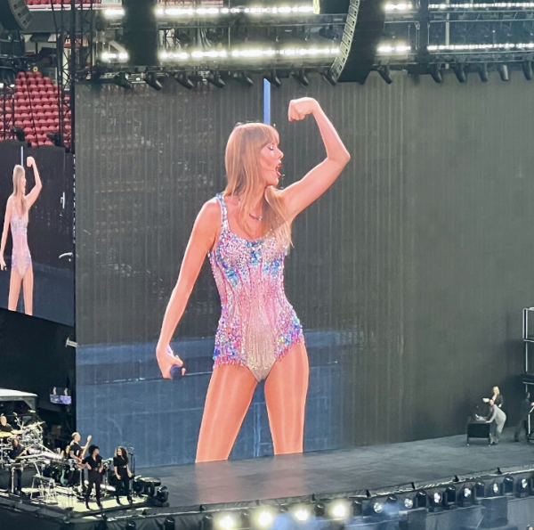 Taylor Swift at the Eras Tour at Levi’s Stadium in Santa Clara on July 28.
