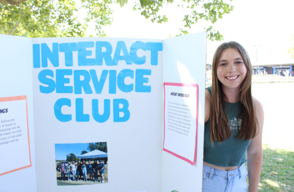 Interact Service Club’s setup for all to see and sign up for at Club Rush.

PC: Peyton Anderson