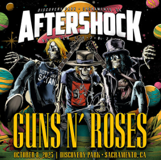 Guns N’ Roses poster for Aftershock 2023.

