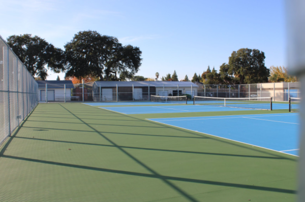 A snippet of the brand new tennis courts at Oakmont.
