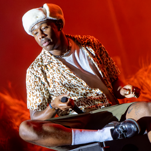 A picture of Tyler, The Creator during one of his concerts. PC: Wikimedia Commons
