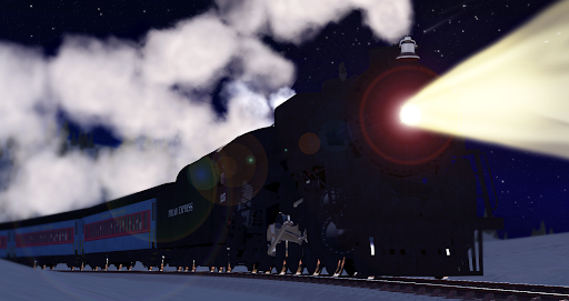 The Polar Express chugging through the snowy plains. PC: On DeviantArt