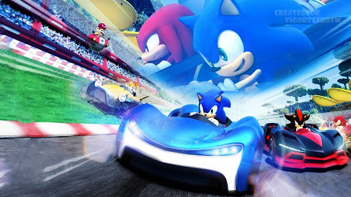 A fan render of “Team Sonic Racing”, the inspiration for “Sonic Racing: Crossworlds”. PC: VigorzzeroTM