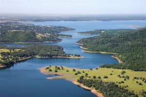 Aerial photograph of Folsom Lake and the recreational area around. PC: MyFolsom.com
