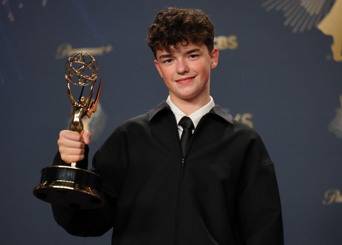 Owen Cooper accepting his award for “Adolescence” at the 77th Emmys PC: Reuters 
