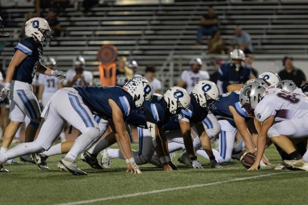 Oakmont’s defensive line at the 9/26/25 game against Bear River PC: Gavin Harder

