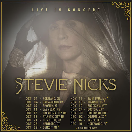 Stevie Nicks posted on Instagram on Aug. 8, 2025, “I can’t wait to get back on the road with you…see you soon. Love, Stevie” PC: @stevienicks
