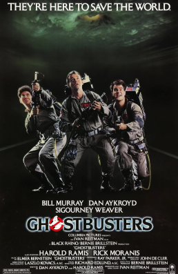 The original theatrical poster for the movie “Ghostbusters.” PC: Columbia Pictures
