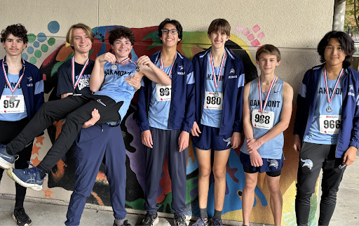 Oakmont Freshman Boys Cross Country at the SJS Finals. PC: Ryan Nugent
