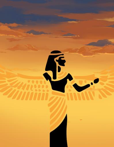This image portrays Isis, Goddess of magic, for the Festival of Isis in January. PC: Autumn Pfundstein
