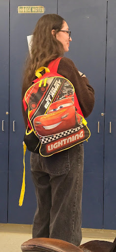 Popular senior backpacks, worn by Adelina Eck.